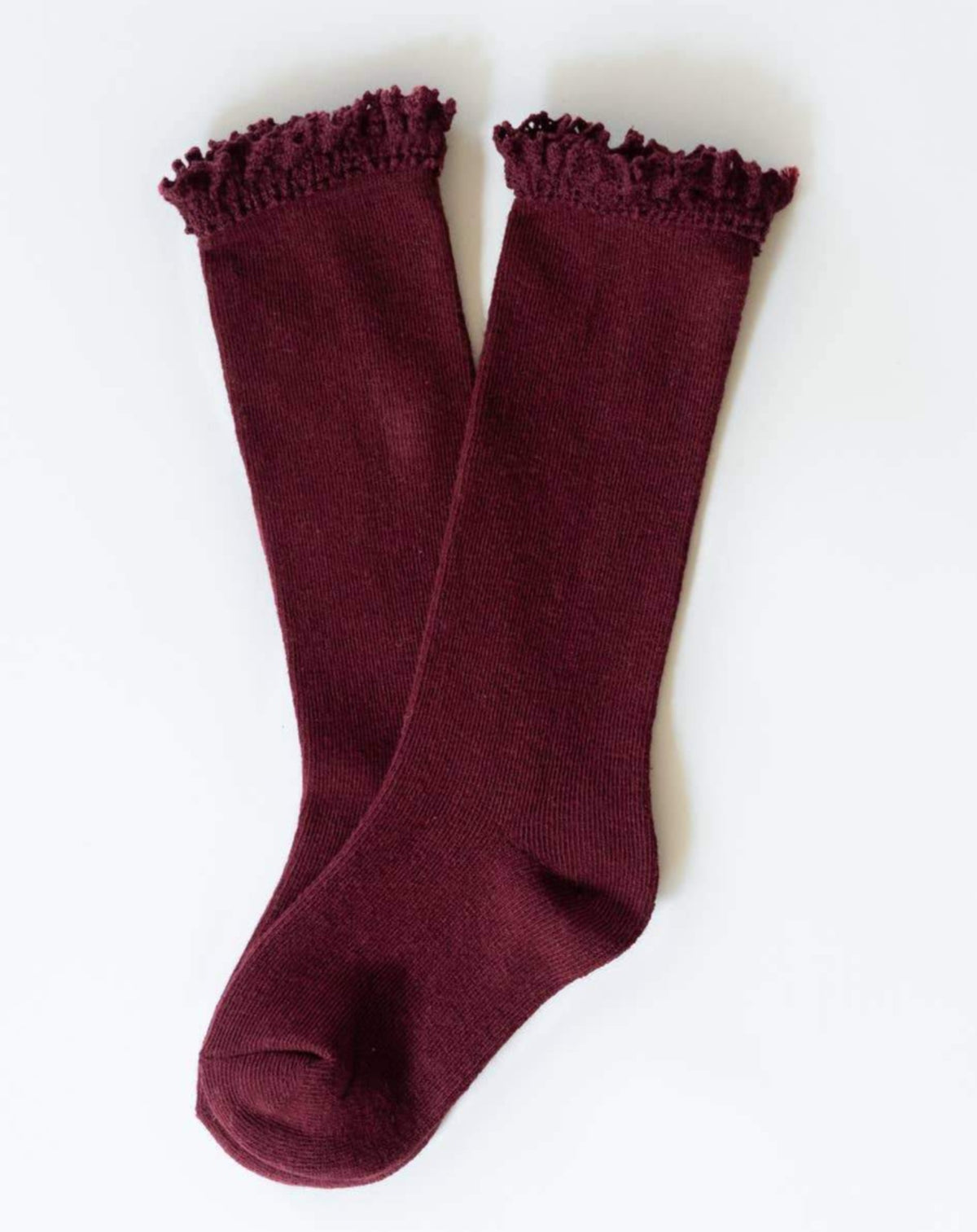 Lace Top Knee High Socks Baby-Kids : Accessories : Socks Little Stocking Co Lace Top Knee High Baby Girl Socks | Colored Organics®