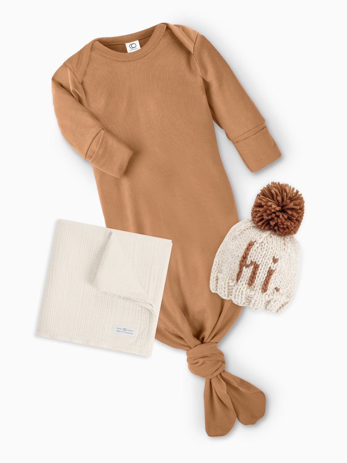 Hi. Baby Gift Bundle Baby : Virtual Bundle : One Pieces : Gowns : Long Sleeves Colored Organics Hi. Baby Gift Bundle for Babies and Kids | Colored Organics®