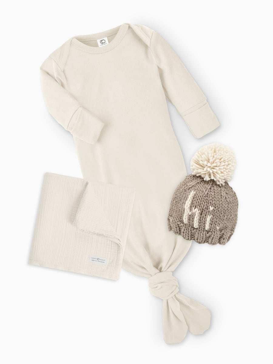 Hi. Baby Gift Bundle Baby : Virtual Bundle : One Pieces : Gowns : Long Sleeves Colored Organics Hi. Baby Gift Bundle for Babies and Kids | Colored Organics®